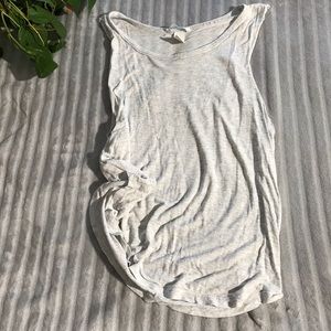 Light grey muscle tank top
